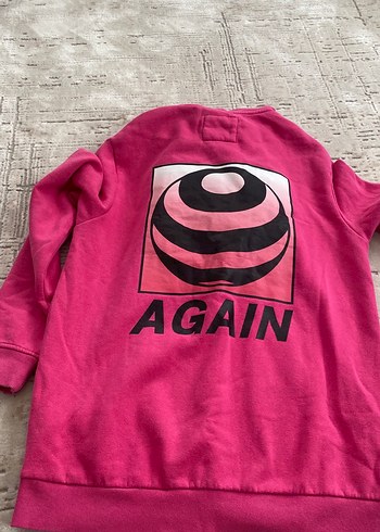 Pembe Kapüşonlu Kadın Sweatshirt - Görsel 3