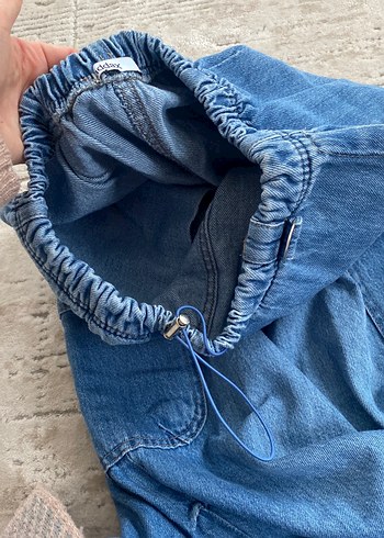 Kadın Açık Mavi Uzun Denim Etek - Görsel 3