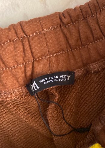 Kahverengi Kadın Mini Spor Şort - Görsel 2