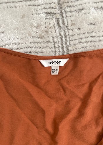 Uzun Kahverengi Bohem Keten Elbise - Görsel 2