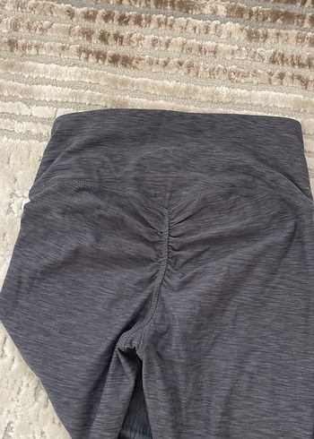 Gri Midi ve Normal Uzunlukta Kadın Tayt - Görsel 3