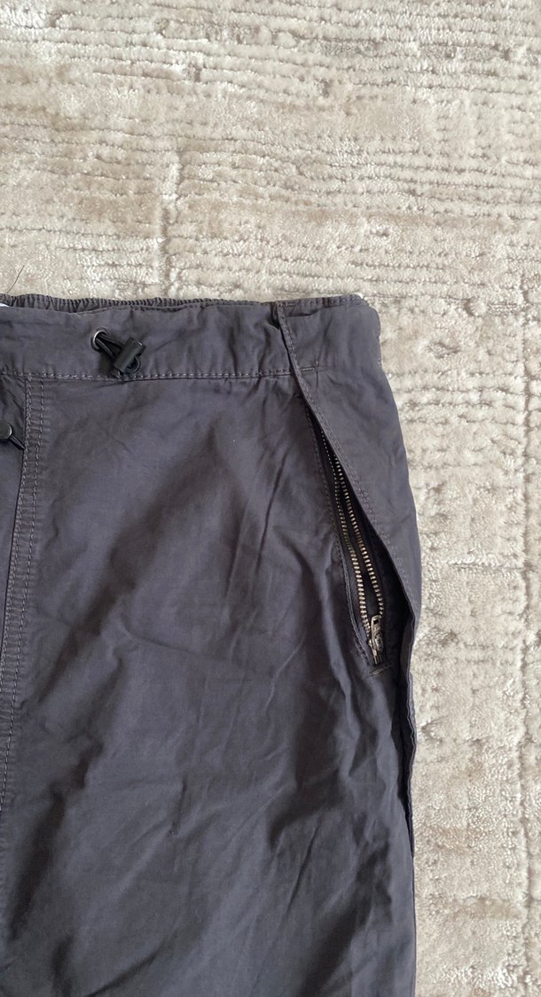 Kadın Siyah Keten Uzun Etek - Görsel 3