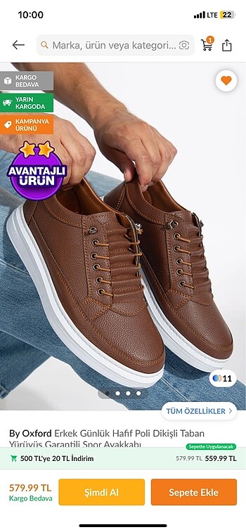 Erkek ayakkabı