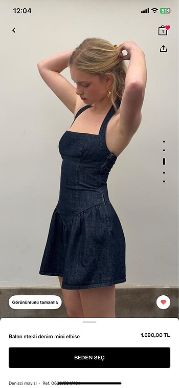 Bershka Bershka denim elbise