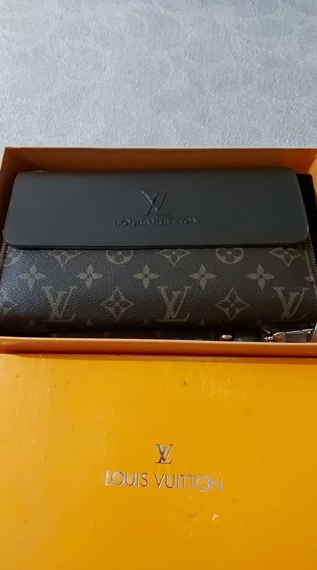 Louis Vuitton Kahverengi Deri Kadın Cüzdan - Görsel 2