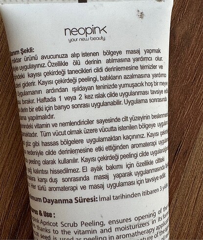 Diğer Neopink Kayısı Peeling