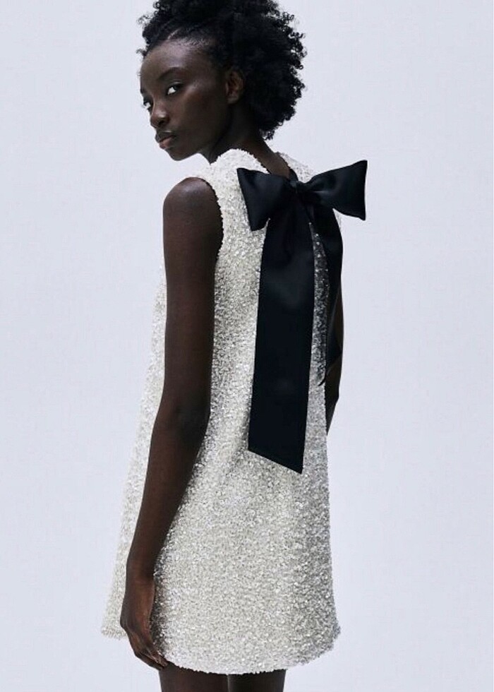 H&M Pul Payet Elbise - Görsel 3