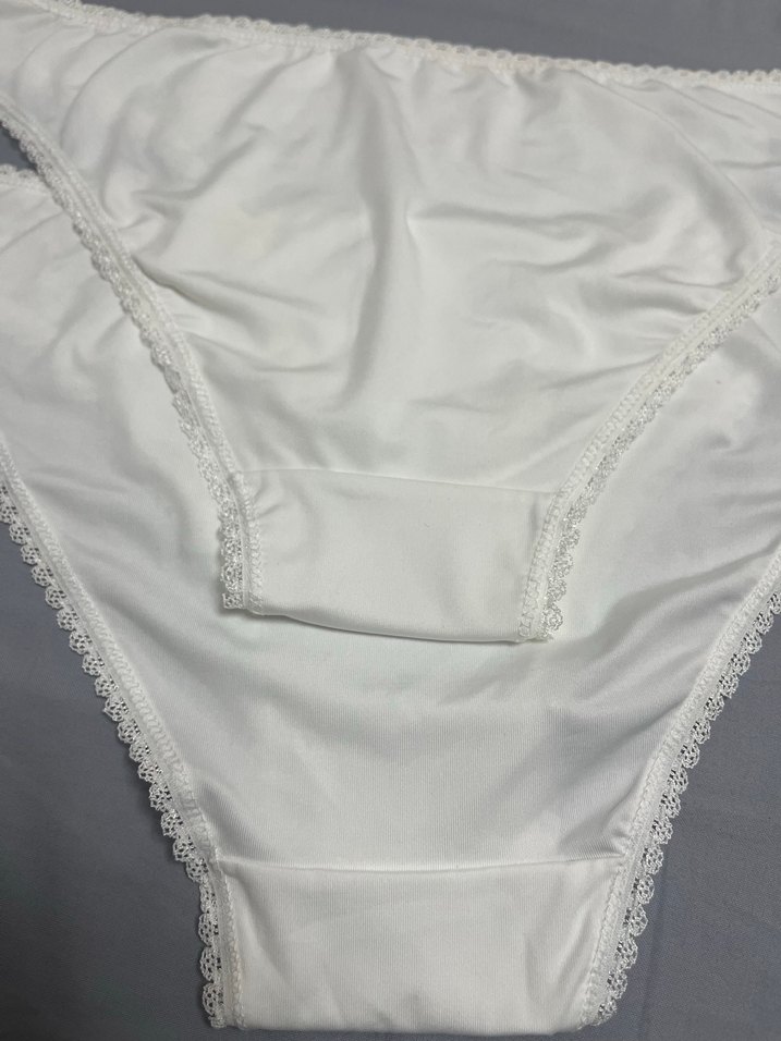 Nakışlı Beyaz Midi Kadın Külot - Görsel 4