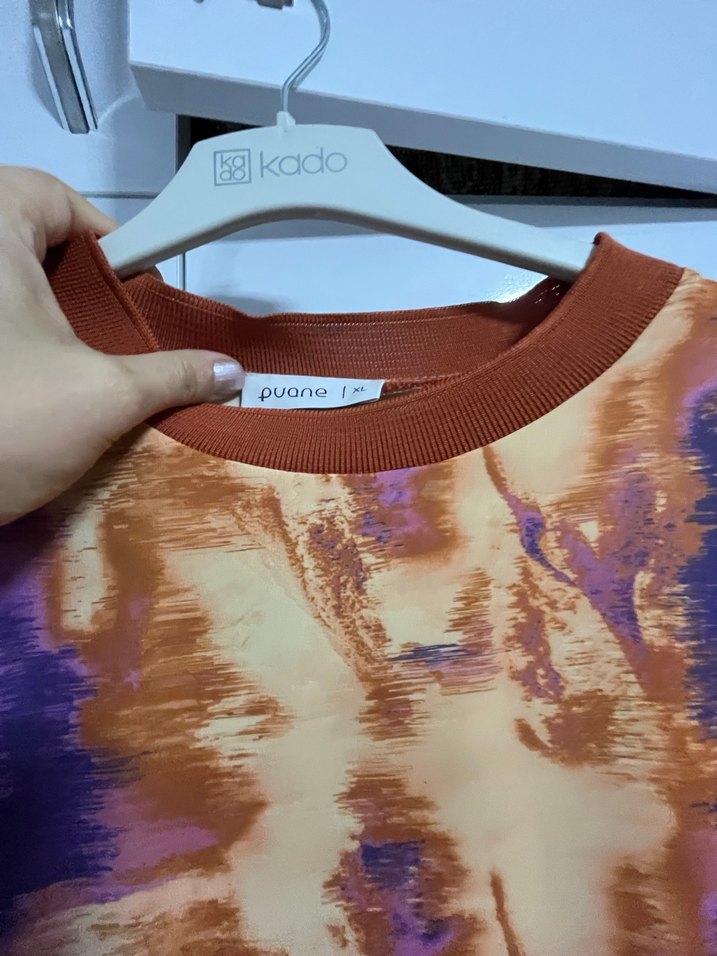 Kadın Çok Renkli Uzun Salaş Elbise - Görsel 3