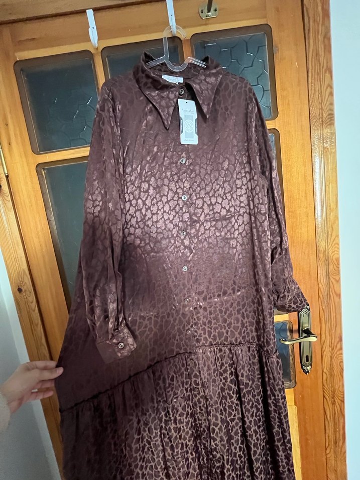 Ayşe Akay Jakarlı Elbise - Görsel 4