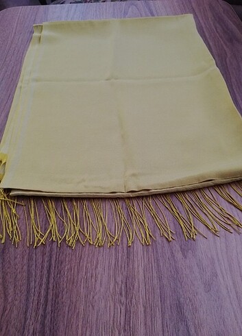 Yağ yeşili /Olive şal - Görsel 5