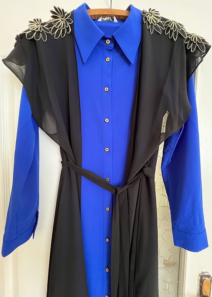 Şifon Yelekli Uzun Tunik - Görsel 2