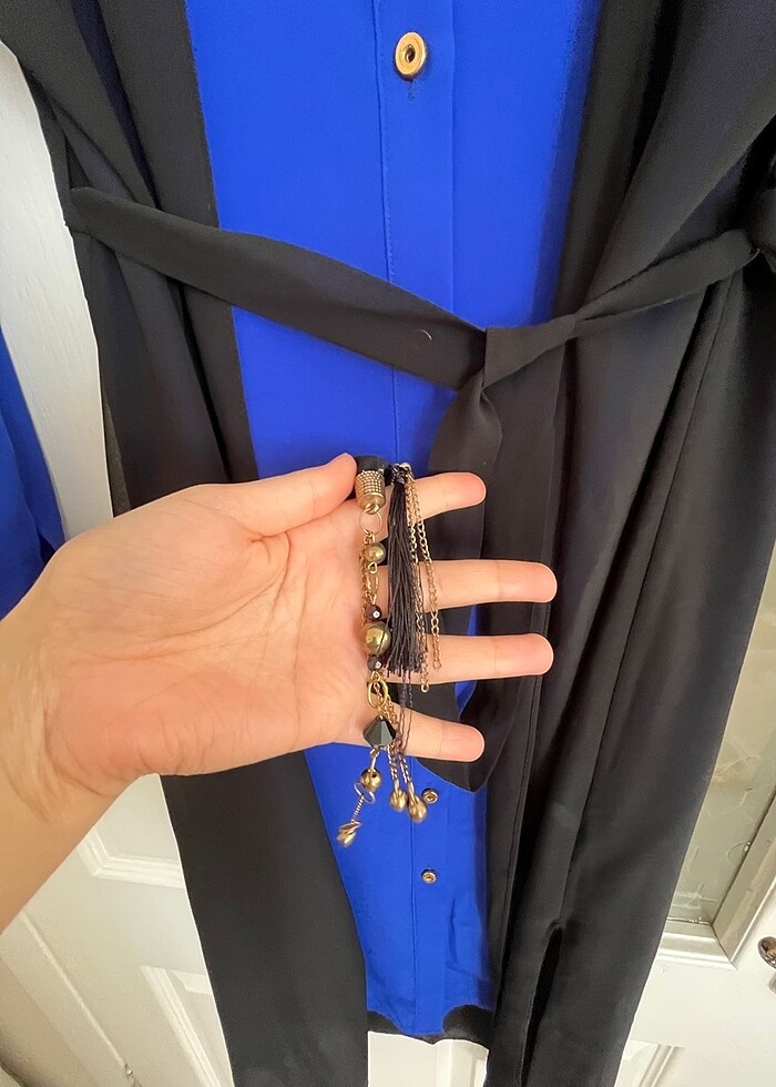 Şifon Yelekli Uzun Tunik - Görsel 3