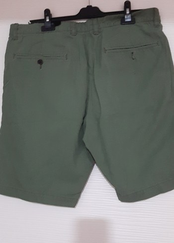 Erkek Haki Basic Kısa Şort - Görsel 3