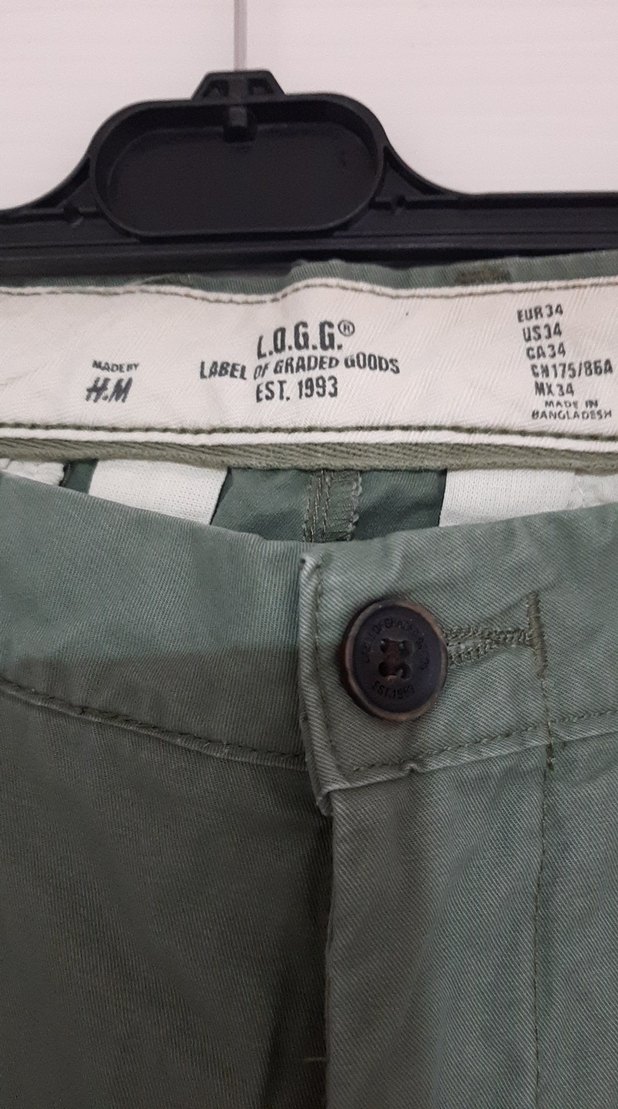 Erkek Haki Basic Kısa Şort - Görsel 2