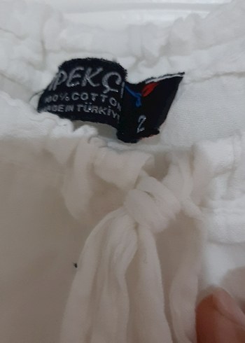 Dantel Detaylı Keten Mini Bohem Bluz - Görsel 3