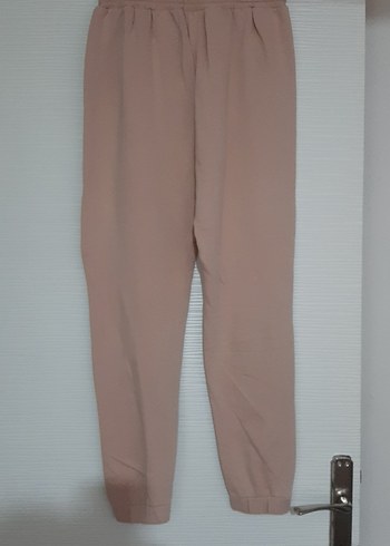 Bej Kadın Rahat Kesim Midi Eşofman Altı - Görsel 4