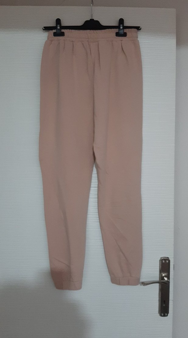 Bej Kadın Rahat Kesim Midi Eşofman Altı - Görsel 4