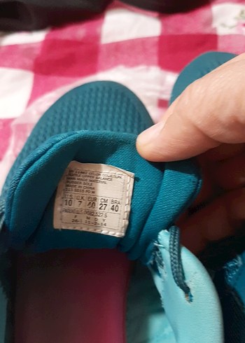 Turkuaz Kadın Spor Ayakkabı Velcro Detaylı - Görsel 3