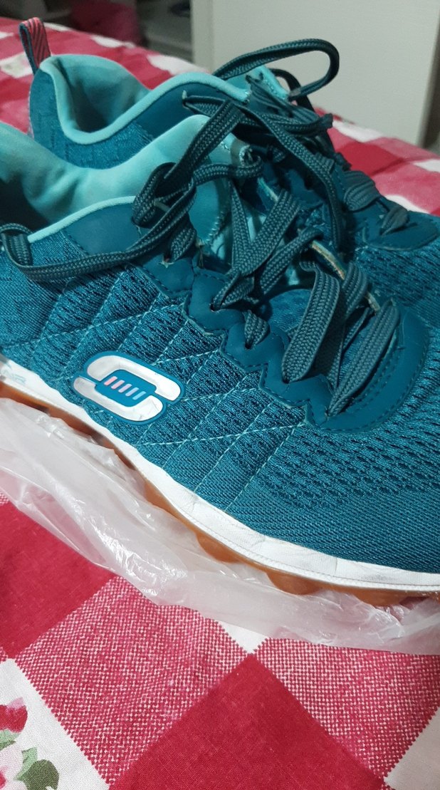 Turkuaz Kadın Spor Ayakkabı Velcro Detaylı - Görsel 2