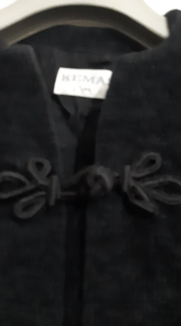 Siyah Midi Kalem Etek ceket tk - Görsel 4