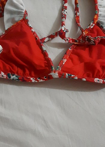 40 Beden Renkli Bohem Desenli Bikini Üstü