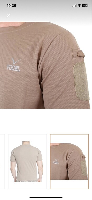 xl Beden camel Renk Vogel erkek kısa kol
