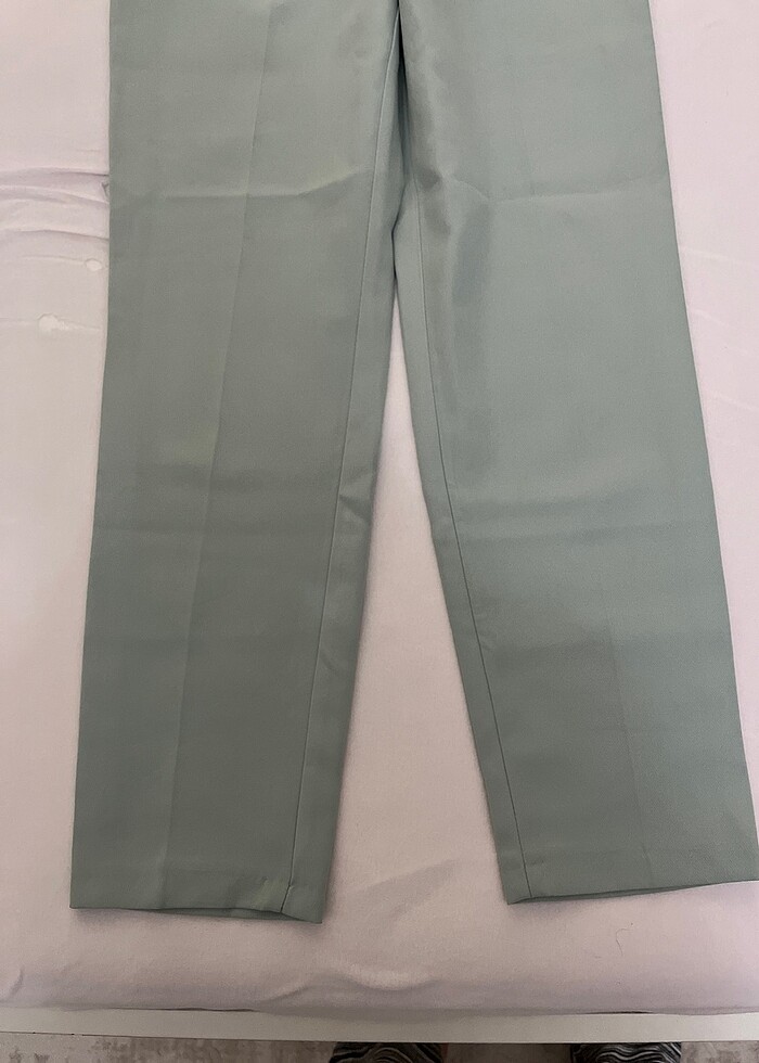 Su yeşili kumaş pantolon - Görsel 2