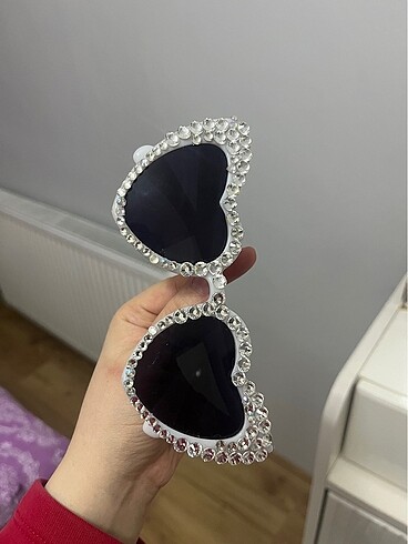 Gelin gözlüğü kalpli - Görsel 2