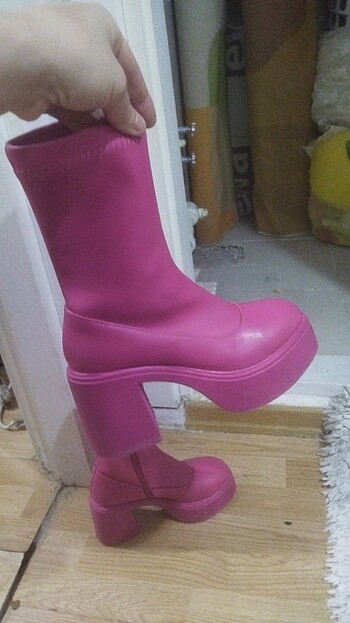 36 Beden pembe Renk Pembe cizme