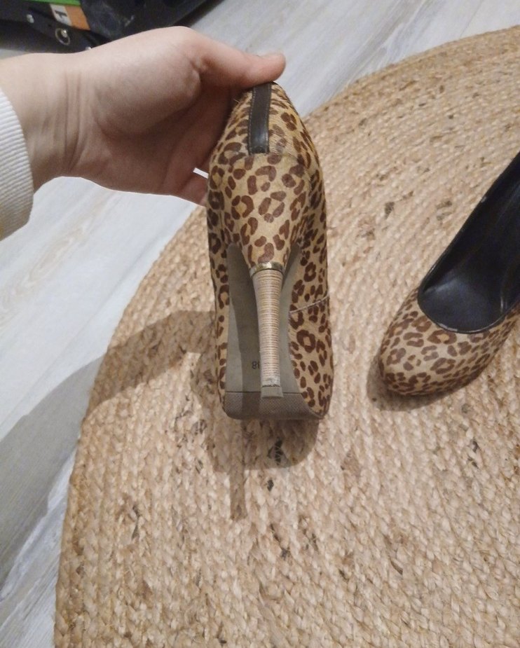 Derimod Leopar Desenli Platform Topuklu Kadın Stiletto - Görsel 2