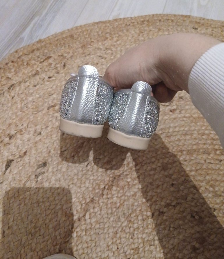 Kız Çocuk Gri Fiyonklu Babet Ayakkabı - Görsel 3