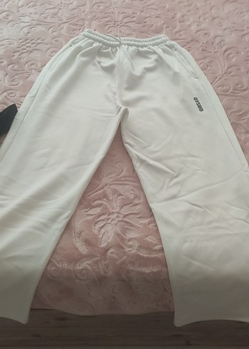 Oysho Geniş Paça Beyaz Kadın Eşofman - Görsel 3