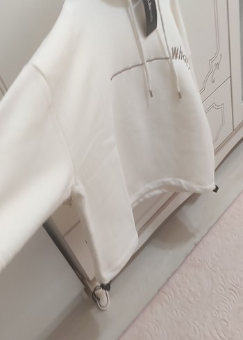 Beyaz  Kadın Sweatshirt - Görsel 5