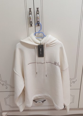 Beyaz  Kadın Sweatshirt - Görsel 3