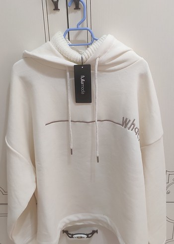 Beyaz  Kadın Sweatshirt - Görsel 2