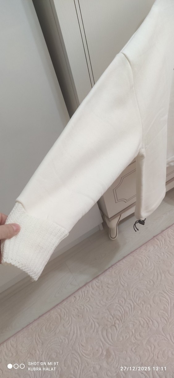 Beyaz  Kadın Sweatshirt - Görsel 4