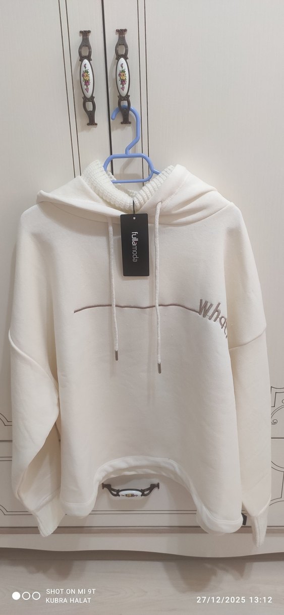 Beyaz  Kadın Sweatshirt - Görsel 2