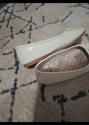 Beyaz Kız Çocuk Fiyonklu Babet - Görsel 2