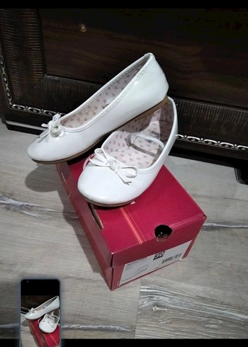 Beyaz Kız Çocuk Fiyonklu Babet - Görsel 4