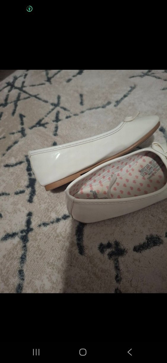 Beyaz Kız Çocuk Fiyonklu Babet - Görsel 2