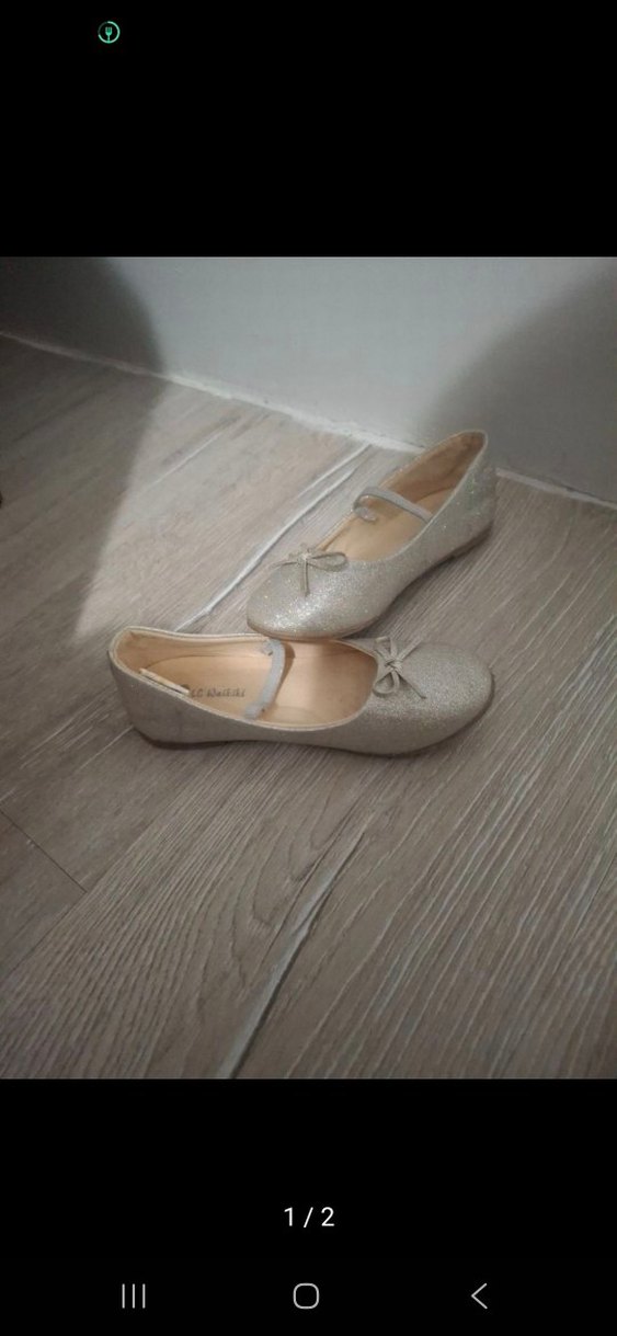 Bej Gri Tokalı Kız Çocuk Babet - Görsel 2