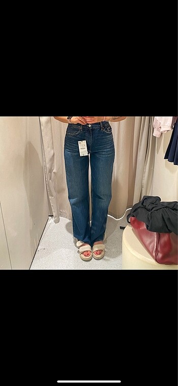 Zara wide leg pantolon jean