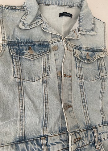 Düğmeli Denim Kadın Tulum - Görsel 4