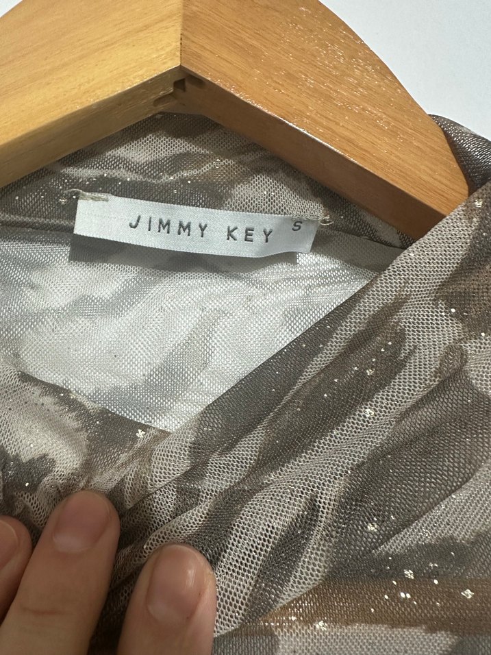 Zebra Desenli Uzun Kollu Drapeli Bluz - Görsel 2