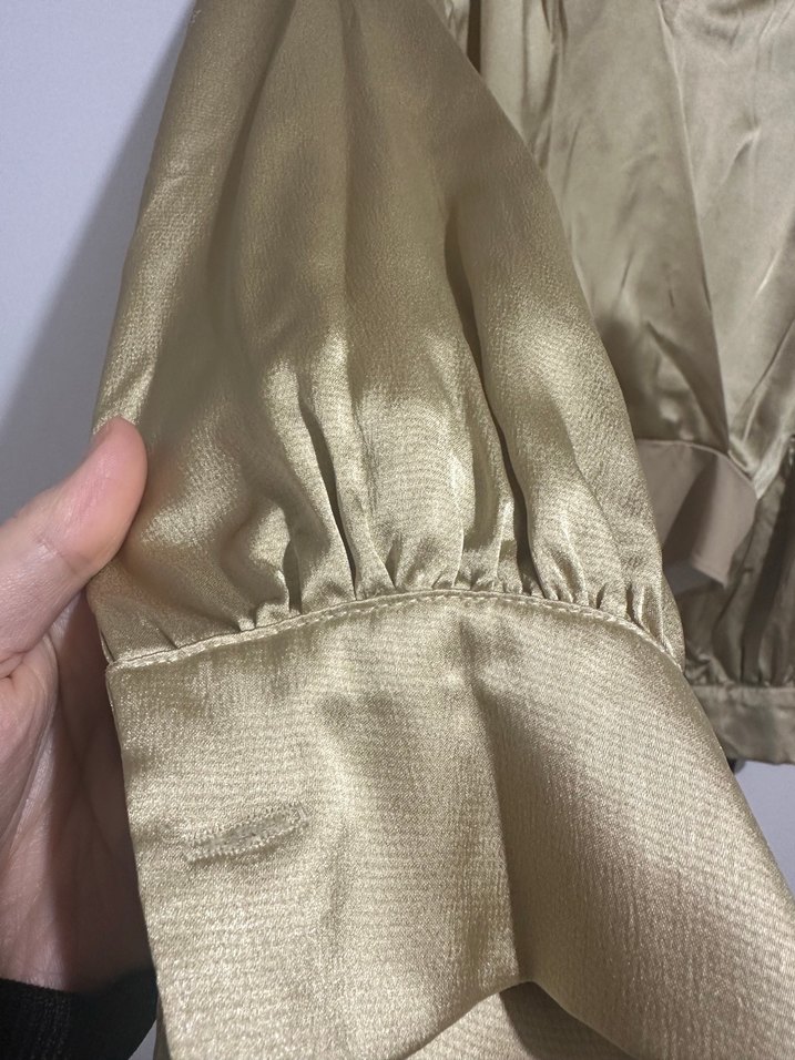 Çıtçıtlı büzgülü Bluz - Görsel 2