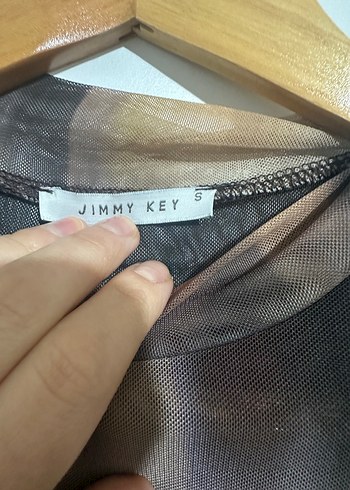 Şeffaf, Bağlama Desenli, Balıkçı Yaka Kadın Bluz - Görsel 4