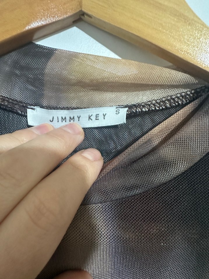 Şeffaf, Bağlama Desenli, Balıkçı Yaka Kadın Bluz - Görsel 4