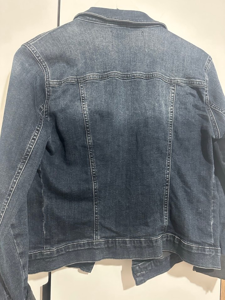 Düğmeli Mavi Kot Ceket, Normal Boy, İnce Kesim - Görsel 4