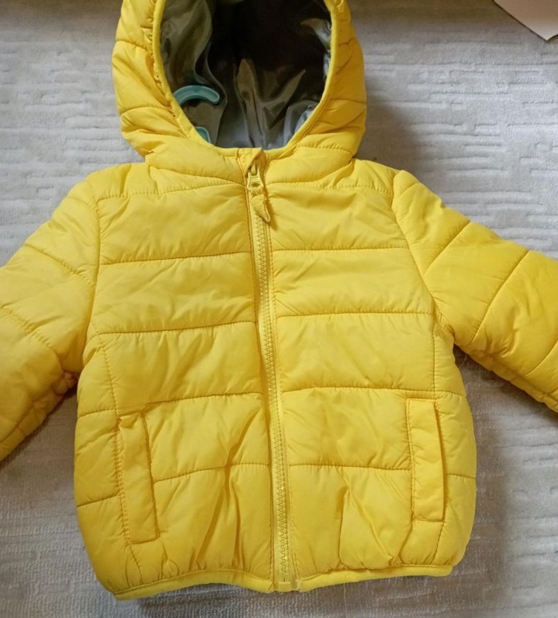 Sarı Şişme Erkek Çocuk Mont - Görsel 3